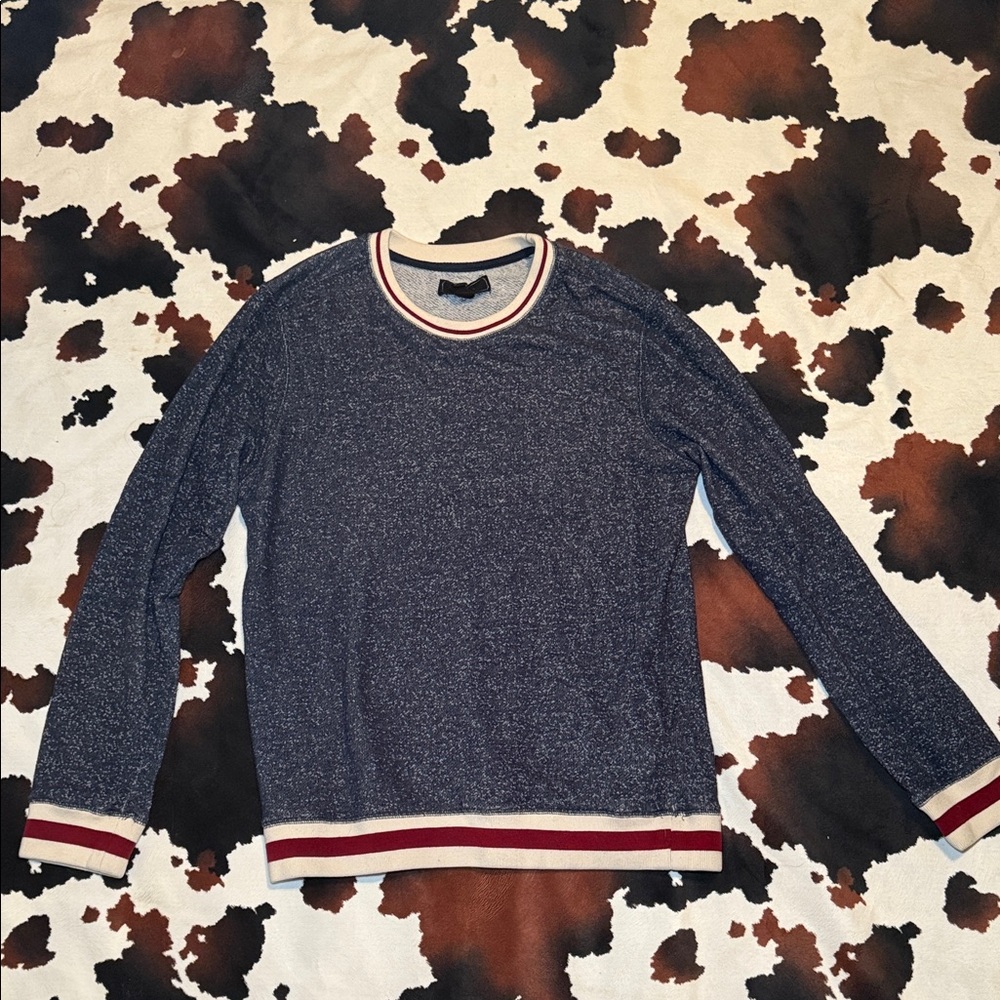 21Men Men’s Sweater-Like Blue Shirt Size Large